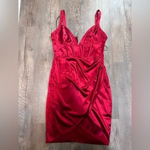 Red boutique dress
